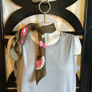 Express Colorful Fruity Fun 25” Square Head / Neck Scarf.